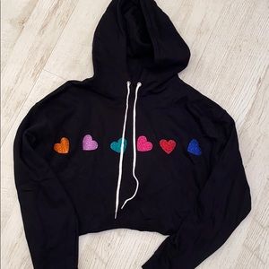 Custom made cropped sweatshirt